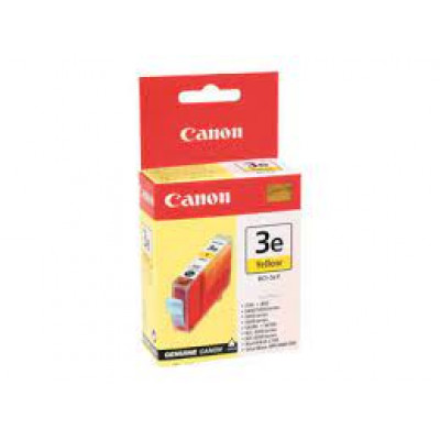 Canon BCI-3Y Yellow Ink Cartridge - Original Canon pack (390 Pages) for BJC300, BJC3010, BJC3500, BJC6000, BJ S400, S500, S520, S530D, S600, S630, S750, S4500, S6